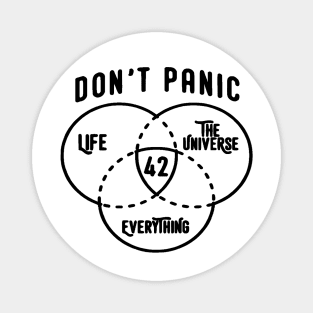 42 is the Answer Hitchhiker's Guide to the Galaxy Bright Magnet